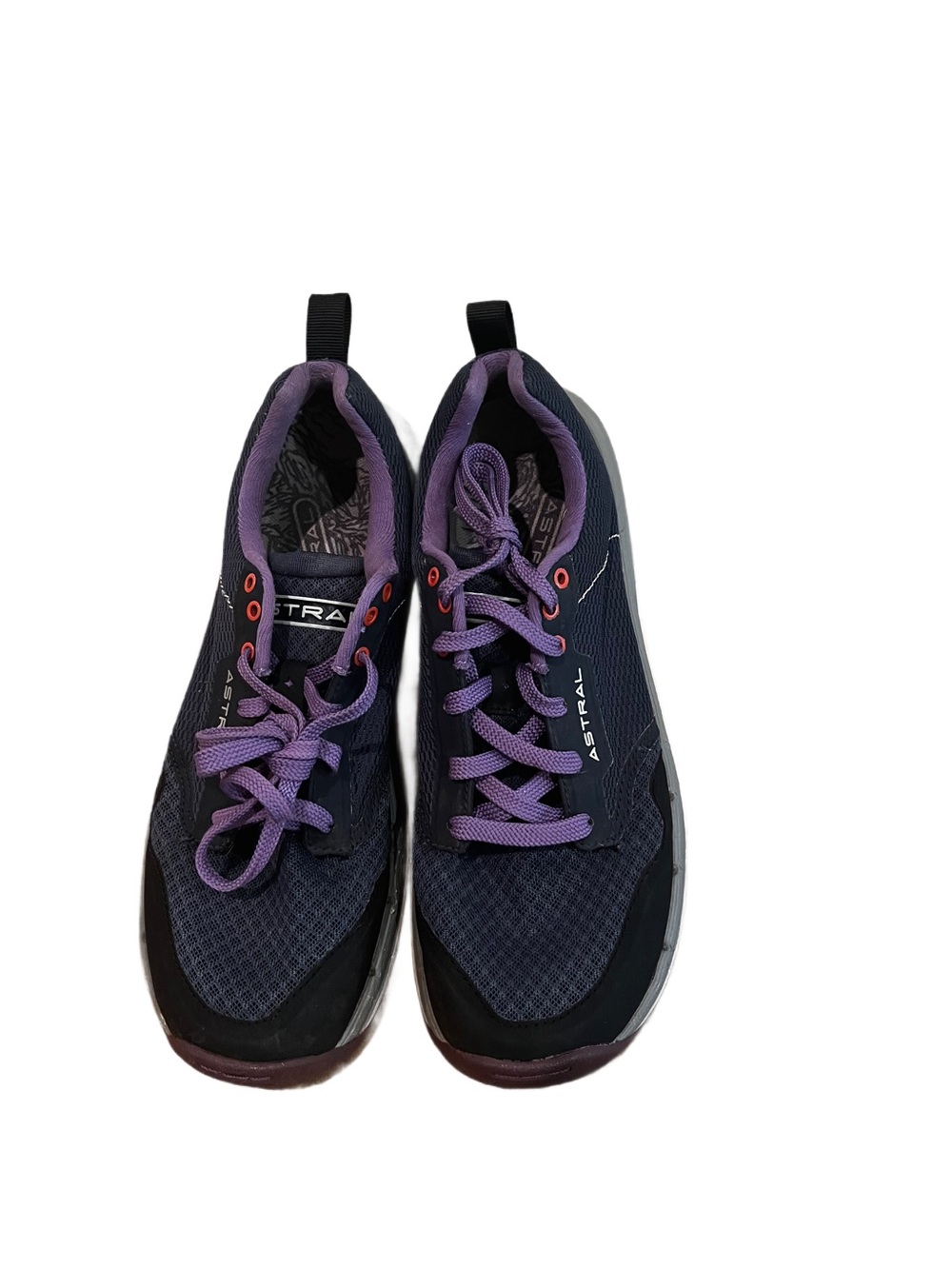 Astral Women’s Aquanaut Sz 8 Mesh Low Lace-Up Sneaker Purple Black Gray Brewer